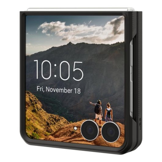 Handyhülle Urban Armor Gear Cover Polycarbonat Weiß Schwarz für Galaxy Z Flip8