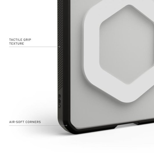 Handyhülle Urban Armor Gear Cover Polycarbonat Weiß Schwarz für Galaxy Z Flip8