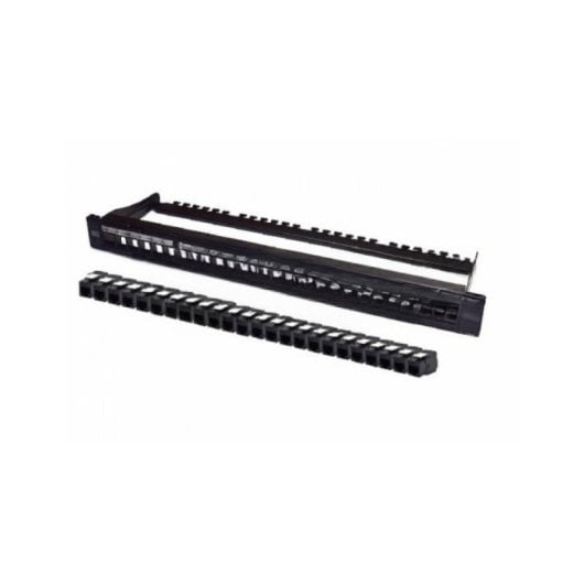 Panel de parcheo WP WPC-PAN-6UP-24 24 puertos CAT.6 1U gestión cables