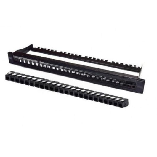 Panel de parcheo WP WPC-PAN-6UP-24 24 puertos CAT.6 1U gestión cables