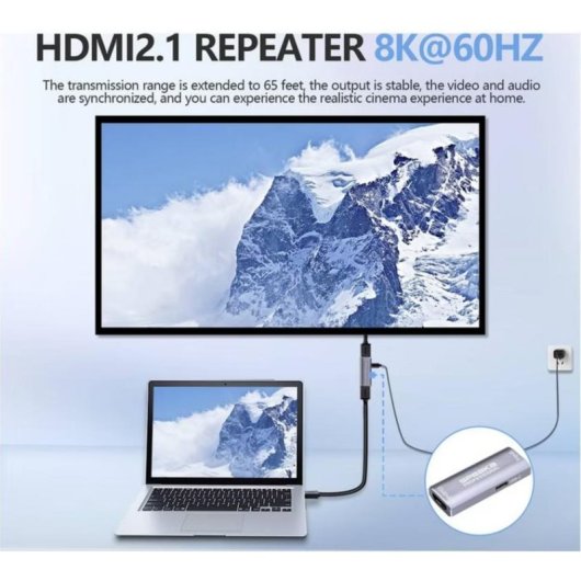 Repetidor HDMI SpeaKa SP-HDMIR-200 8K 60Hz 25m