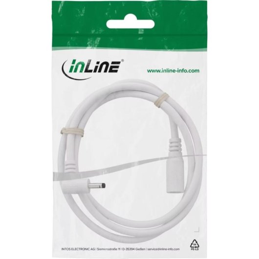 Cable de extensión DC Schneider Electric 26955Q 0,5 m blanco PVC 3,5 x 1,35 mm