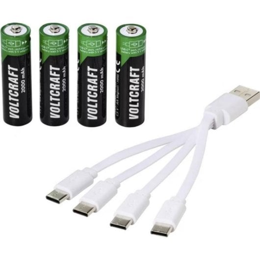 Pila Recargable AA Voltcraft 2000 mAh 1.5 V 4 unites