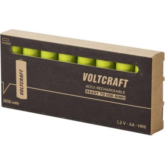 Pile AA Rechargeable Voltcraft VC-17275470 2650 mAh Pack 8