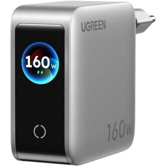 Carregador rápido Ugreen 5 portas USB-C e USB-A 160W GaN