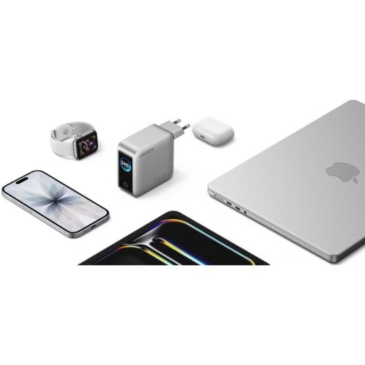 Carregador rápido Ugreen 5 portas USB-C e USB-A 160W GaN