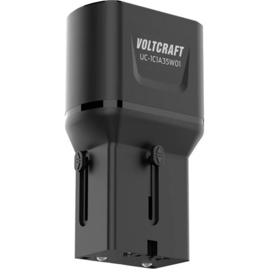 Chargeur de voyage Voltcraft UC-1C1A GaN III USB-C/A 18W