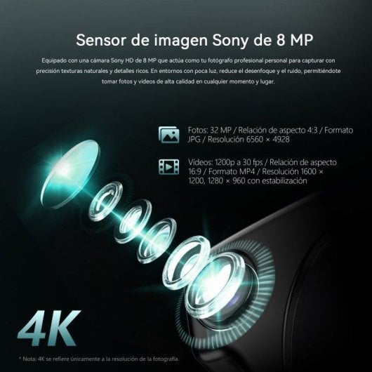 Blackview BV300 Gafas Inteligentes Cámara HD IA Integrada Altavoces Bluetooth Fotocromáticas