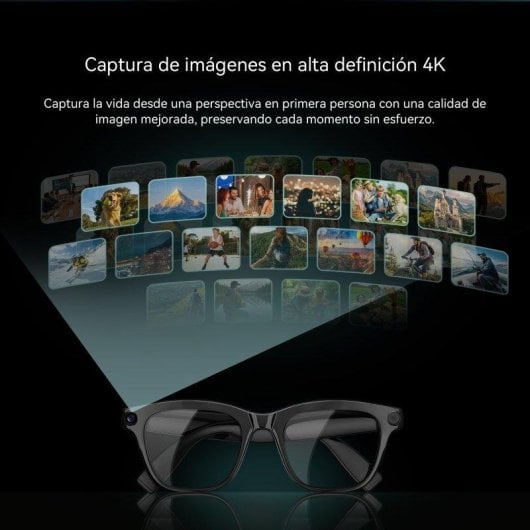 Blackview BV300 Gafas Inteligentes Cámara HD IA Integrada Altavoces Bluetooth Cristal Transparente
