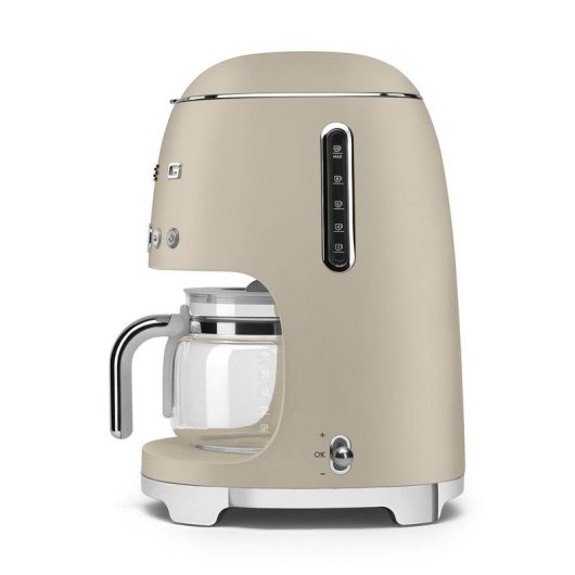 Cafetière à filtre Smeg DCF02MLMEU Beige 1,4 L 10 Tasses avec régulateur d'arôme