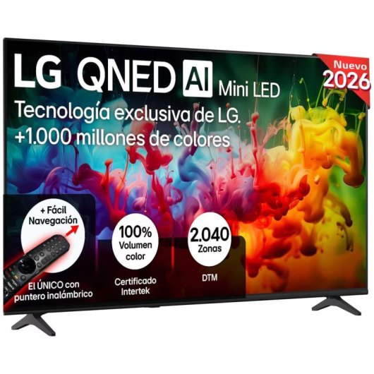TV LG QNED MiniLED 65QNED7EB3C 65" 4K UltraHD 60Hz Smart TV WebOS HDR10 HLG