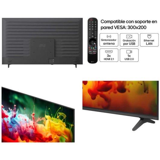 TV LG QNED MiniLED 55QNED7EB3C 55" 4K UltraHD 60Hz Smart TV WebOS HDR10 AI Sound Pro