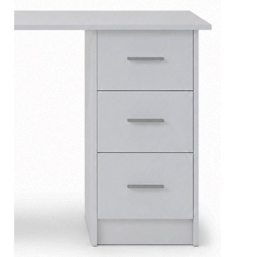 Mesa de escritorio Home Heavenly Deski con cajonera y estantería blanca