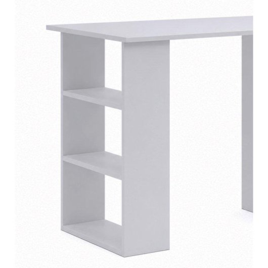 Mesa de escritorio Home Heavenly Deski con cajonera y estantería blanca