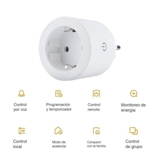 Prise intelligente Imou CE2P Wi-Fi Statistiques de consommation et commande vocale, pack 2