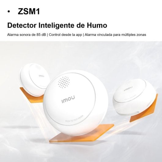 Detetor de Fumo Inteligente IMOU ZSM1 Kit-EU-6 Zigbee Wi-Fi Gateway