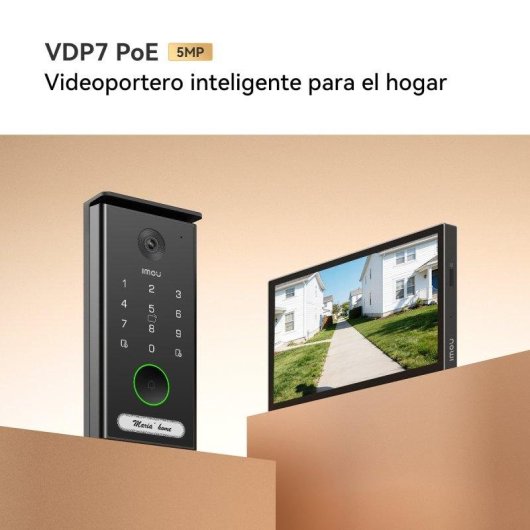 Interphone vidéo Imou VDP7 PoE Écran 7” 2K 125° Fils Vision nocturne