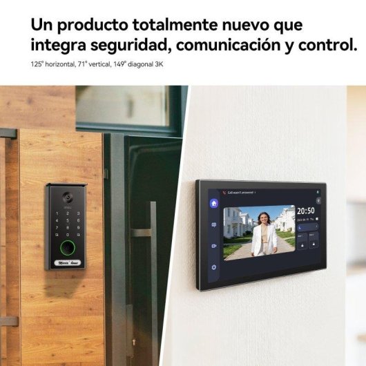 Interphone vidéo Imou VDP7 PoE Écran 7” 2K 125° Fils Vision nocturne