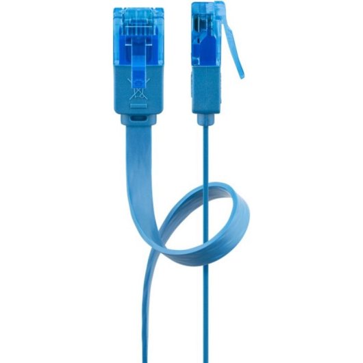Cable reseau Goobay 96306 Cat6a UTP 1 m Bleu