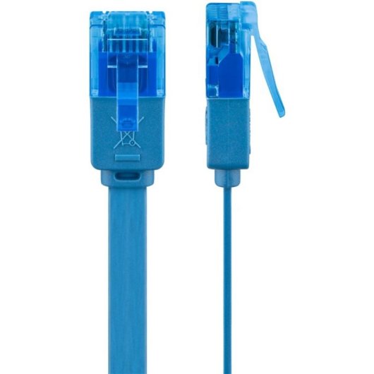 Cable reseau Goobay 96306 Cat6a UTP 1 m Bleu