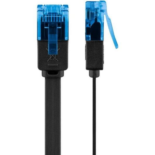 Cavo Goobay 96312 Cat6a 1 m U/UTP RJ-45 piatto nero