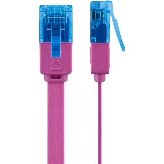 Cable de red Goobay 96320 2 m Cat6a U/UTP RJ-45 Magenta