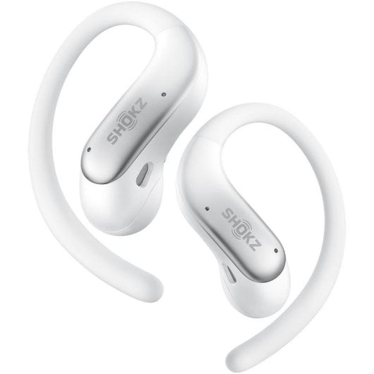 Casque Shokz OpenFit Air 2 sans fil Bluetooth 6.1 avec micro et design ouvert blanc