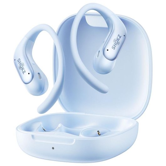 Auriculares Shokz OpenFit Air 2 inalámbricos Bluetooth 6.1 con micrófono y diseño abierto azul