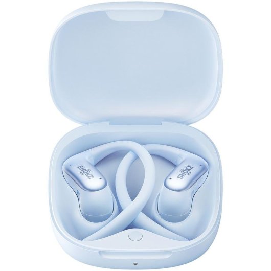 Auriculares Shokz OpenFit Air 2 inalámbricos Bluetooth 6.1 con micrófono y diseño abierto azul