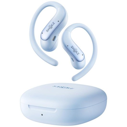 Auriculares Shokz OpenFit Air 2 inalámbricos Bluetooth 6.1 con micrófono y diseño abierto azul