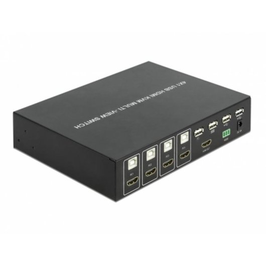 Multiplexeur KVM DeLock 4 en 1 HDMI USB 2.0