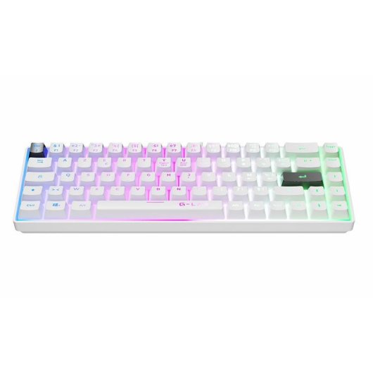 Teclado The G-Lab Keyz Hydrogen membrana compacto retroiluminado RGB AZERTY francés