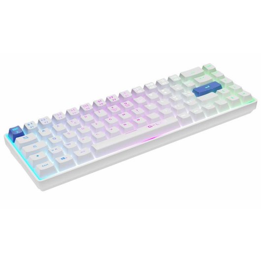Teclado The G-Lab Keyz Hydrogen membrana compacto RGB AZERTY francés