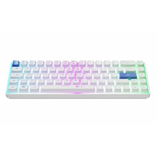 Teclado The G-Lab Keyz Hydrogen membrana compacto RGB AZERTY francés