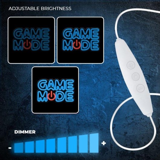 Luz LED Neón Game Mode Forever FPNE38 Azul y Rojo Plexi USB