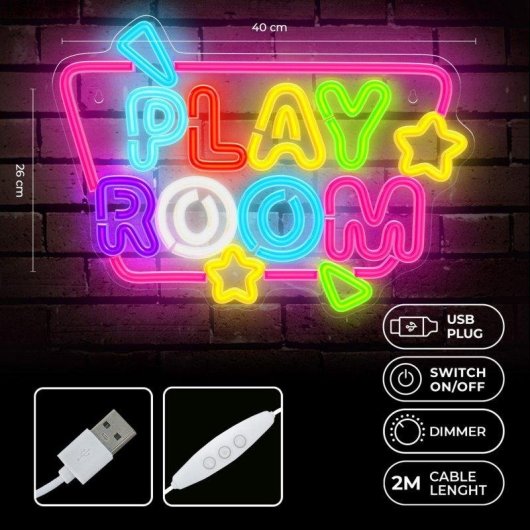 Luz LED Neón Decorativa Forever FPNE39 Multicolor