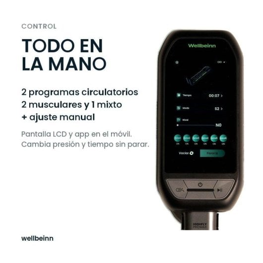 Pantalones de presoterapia Wellbeinn Highfly Pro Max 6 cámaras 200 mmHg