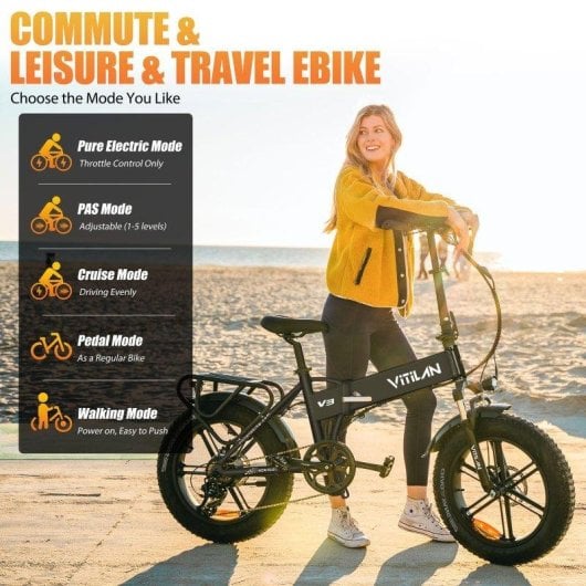 Velo Electrique Vitilan V3 2.0 Puissance 750 W