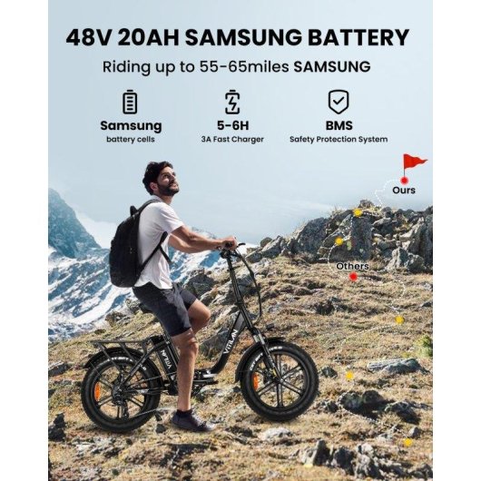 Velo electrique Vitilan U7 2.0 Puissant 750W 48V 20Ah