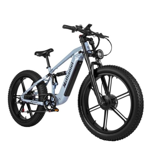 Bicicleta Elétrica Nathaniel SYR-09 Duplo Motor 1000W 48V 20Ah Todo-Terreno 26"