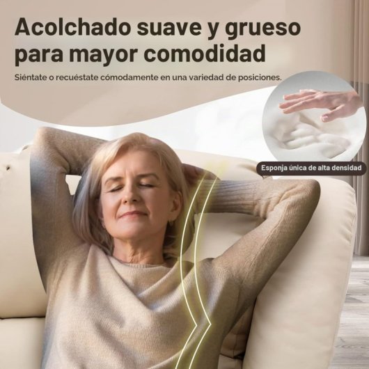 Sillón Relax Eléctrico Con Asistencia De Elevación, Sillón Para Tv Con Masaje Y Función Reclinable, Sillón Powerlift Para Personas Mayores - Beige