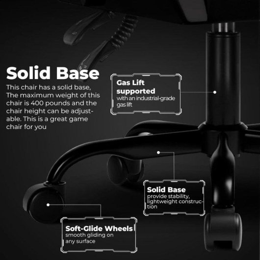 Gaming Stuhl GTPLAYER Ergonomisch Mit Lendenwirbelstutze Kopfstuetze Grau