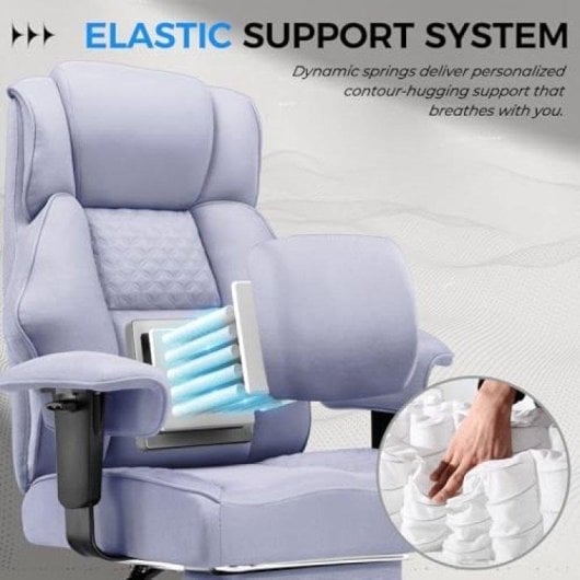 Chaise gaming Gtplayer Wide avec soutien lombaire ressorts