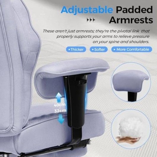 Chaise gaming Gtplayer Wide avec soutien lombaire ressorts