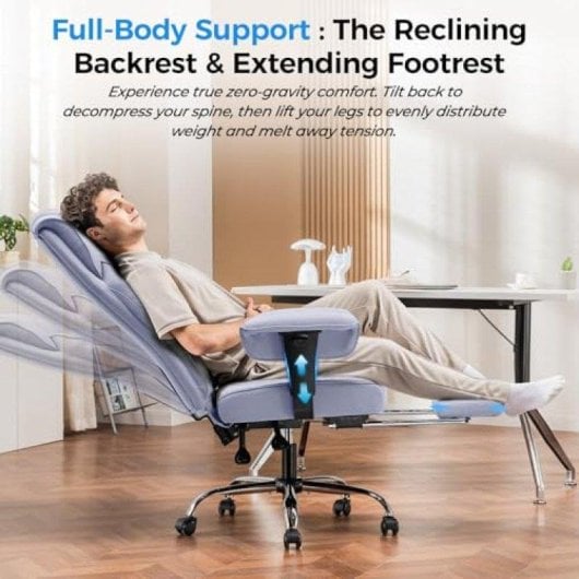 Chaise gaming Gtplayer Wide avec soutien lombaire ressorts