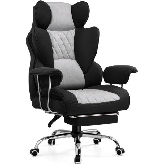 Silla gaming GTPLAYER con soporte lumbar de muelles y reposapiés ajustable