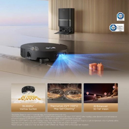 Robot Aspirador Dreame L60 Ultra con Autovaciado Navegación LiDAR 35.000 Pa