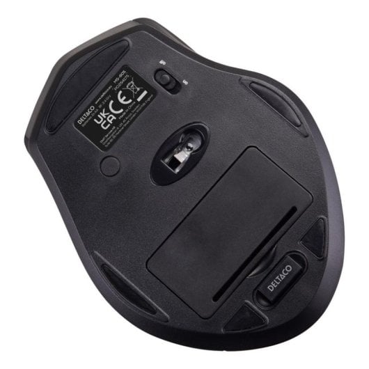 Ratón Deltaco MS-805 RF kabellos 1600 DPI Grau 6 Tasten Rechtshänder