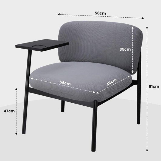 Sedia GTPLAYER Relax Armchair Con Metallo Grigio