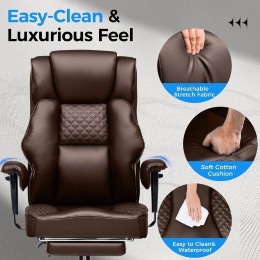 Chaise GTPLAYER Wide Gaming avec soutien lombaire ressort PU 180kg